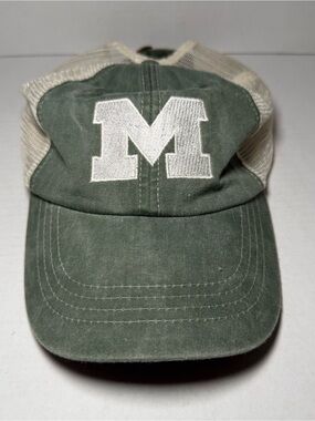 NCAA Mississippi State Bulldogs Green Mesh Trucker Hat Cap Adjustable